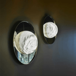 Ophela Alabaster Wall Sconce in Brushed Brass | Modern Bedroom Lighting