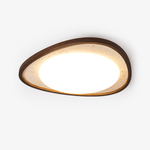 Lunaro Moonstone Travertine Ceiling Light – Modern Flush Mount LED