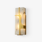 Aurevon Alabaster Wall Sconce in Brushed Brass – Modern Luxury Lighting