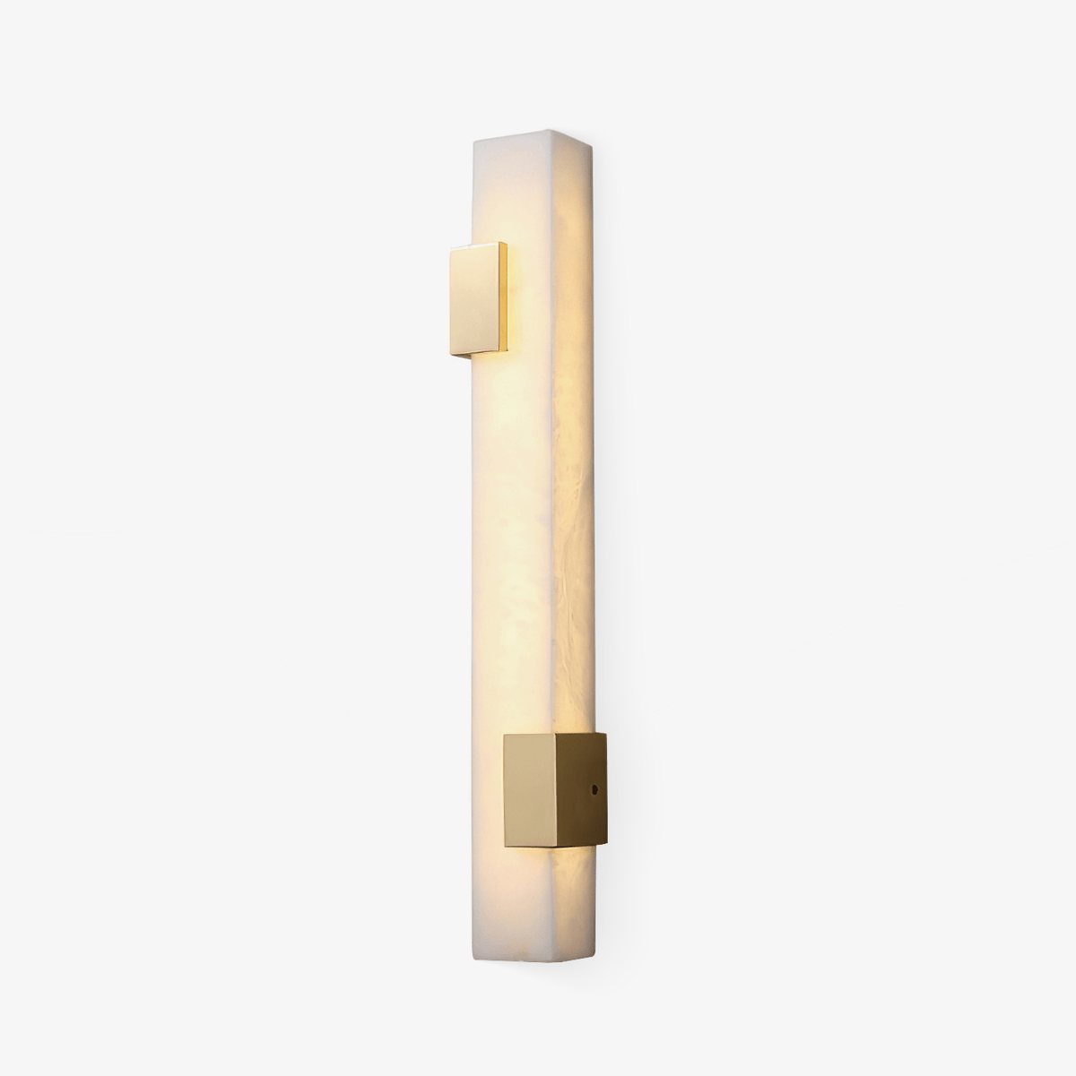 Alabaster LED Wall Sconce in Brushed Brass | Modern Linear Lighting