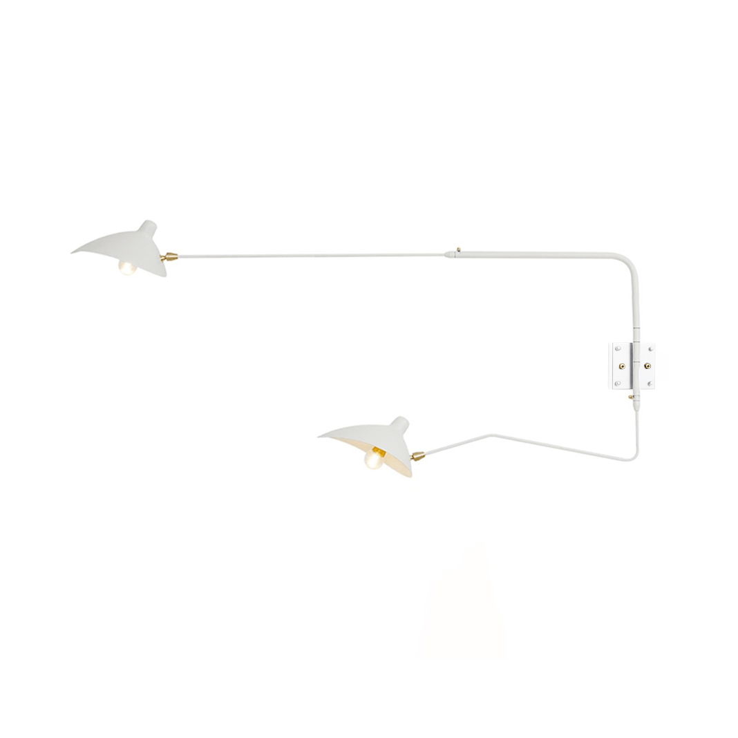 Sculptural Multi-Arm Spider Wall Sconce in Black or White