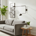 Sculptural Multi-Arm Spider Wall Sconce in Black or White