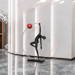 Balance Sculpture Floor Ornament – Modern Art Deco Decor
