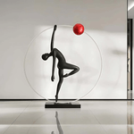 Balance Sculpture Floor Ornament – Modern Art Deco Decor