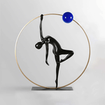 Balance Sculpture Floor Ornament – Modern Art Deco Decor