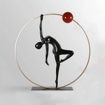 Balance Sculpture Floor Ornament – Modern Art Deco Decor