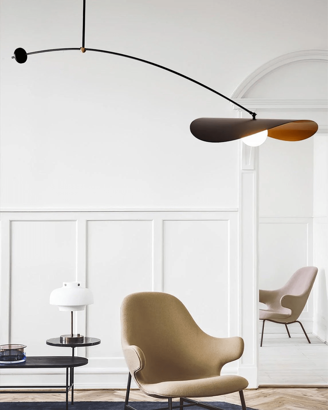 Myrna Glass Pendant Light – Art Deco Inspired Designer Ceiling Lamp