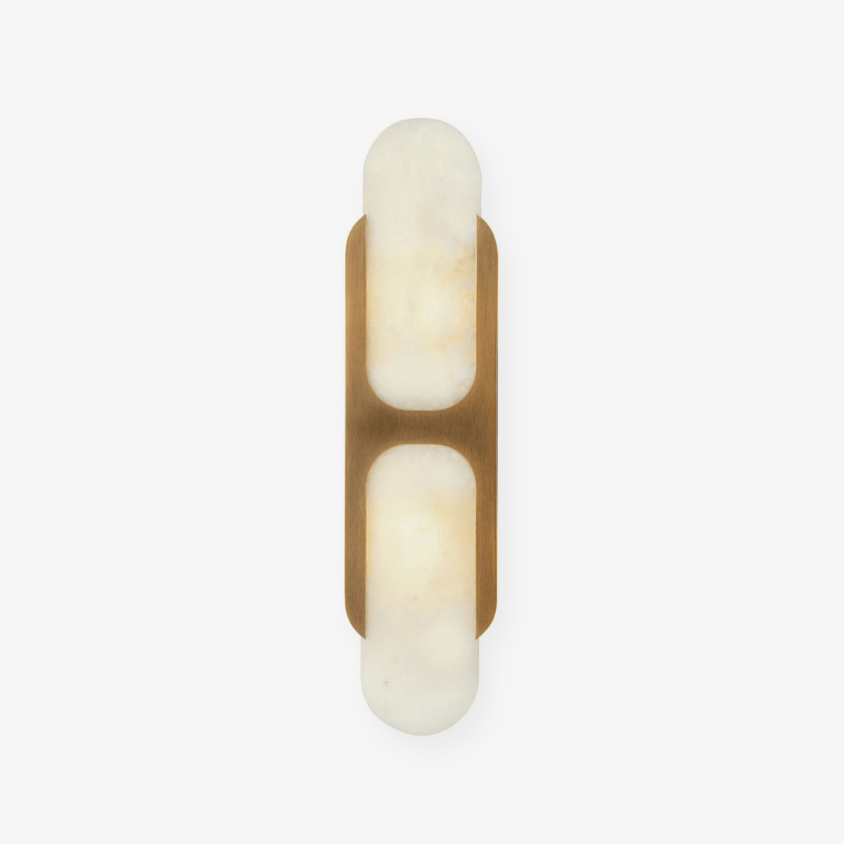 Odin Alabaster Wall Sconce in Brushed Brass | Modern Wall Lighting