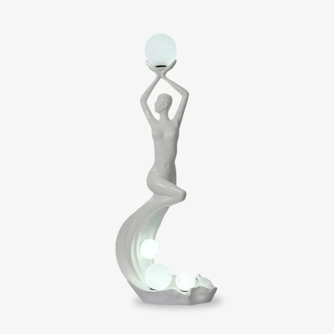 Mermaid Sculpture Floor Lamp – 6.5 Ft Figurative LED Floor Light