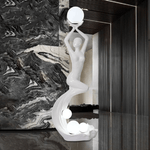 Mermaid Sculpture Floor Lamp – 6.5 Ft Figurative LED Floor Light