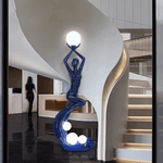 Mermaid Sculpture Floor Lamp – 6.5 Ft Figurative LED Floor Light