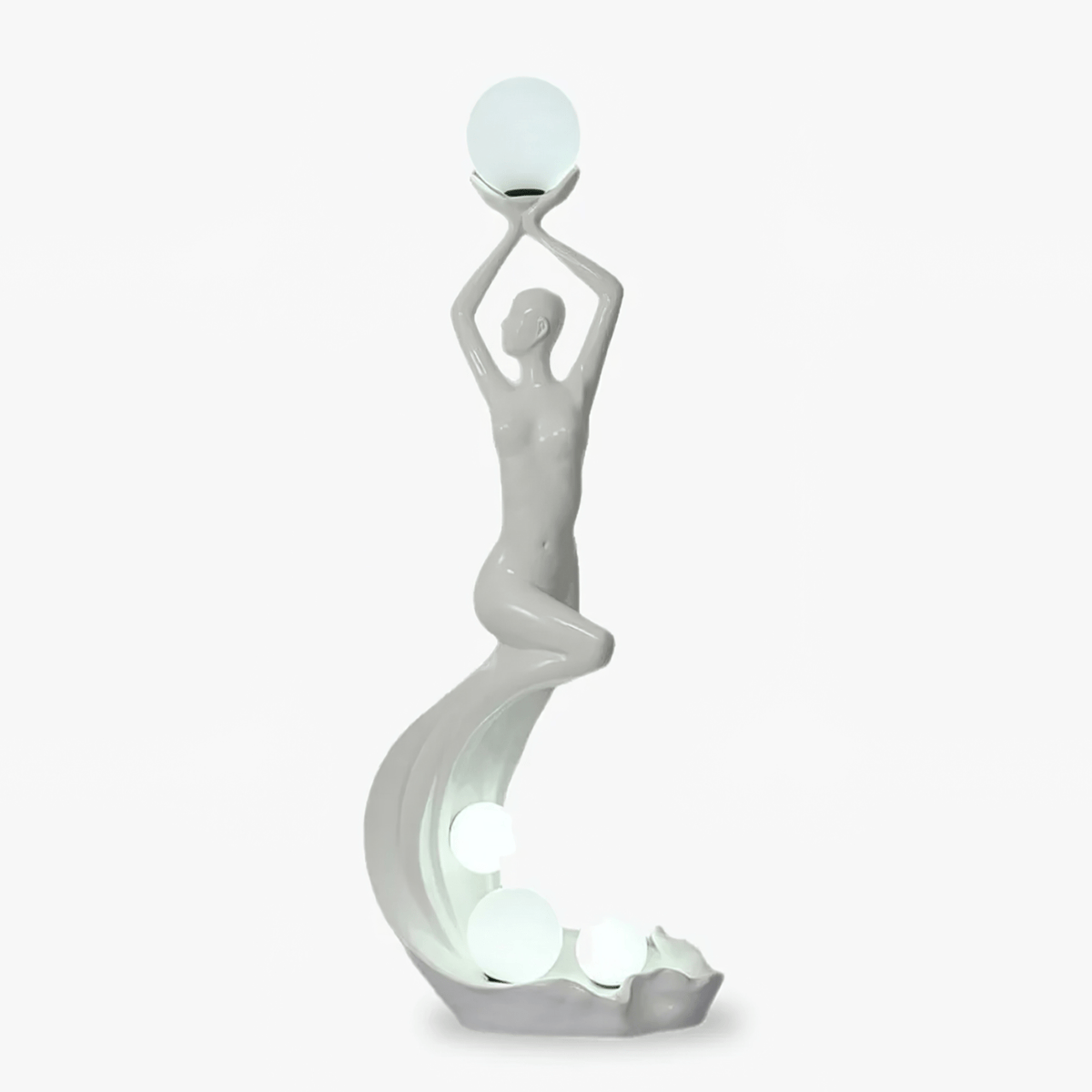 Mermaid Sculpture Floor Lamp – 6.5 Ft Figurative LED Floor Light