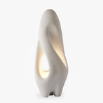 Sculptural White Floor Lamp for Modern Interiors | Ambient Lighting