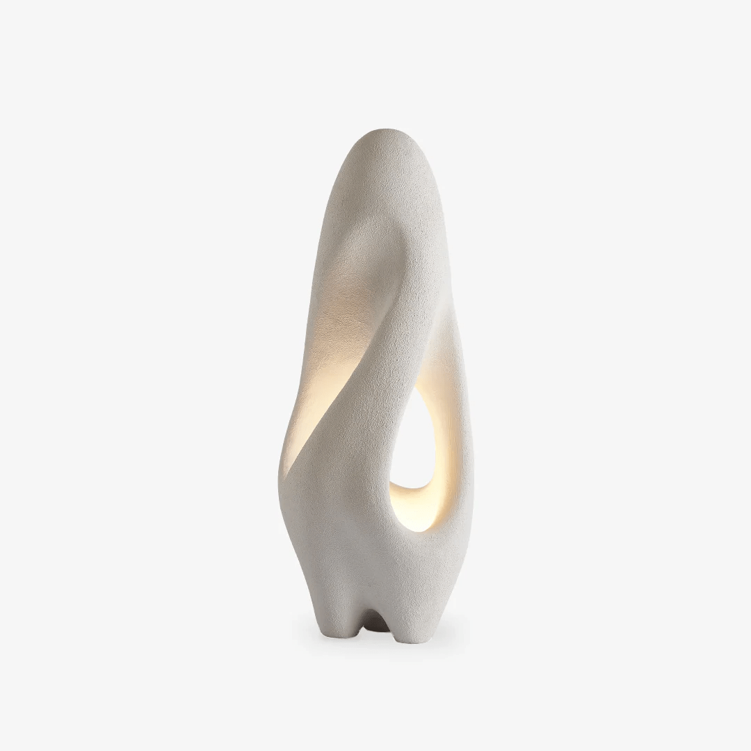 Sculptural White Floor Lamp for Modern Interiors | Ambient Lighting