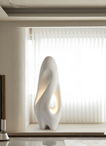 Sculptural White Floor Lamp for Modern Interiors | Ambient Lighting
