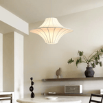 Caela Silk Pendant Light – Modern Minimalist Hanging Lamp for Dining & Living Room