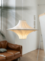 Caela Silk Pendant Light – Modern Minimalist Hanging Lamp for Dining & Living Room