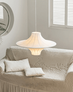 Caela Silk Pendant Light – Modern Minimalist Hanging Lamp for Dining & Living Room
