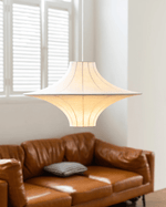 Caela Silk Pendant Light – Modern Minimalist Hanging Lamp for Dining & Living Room