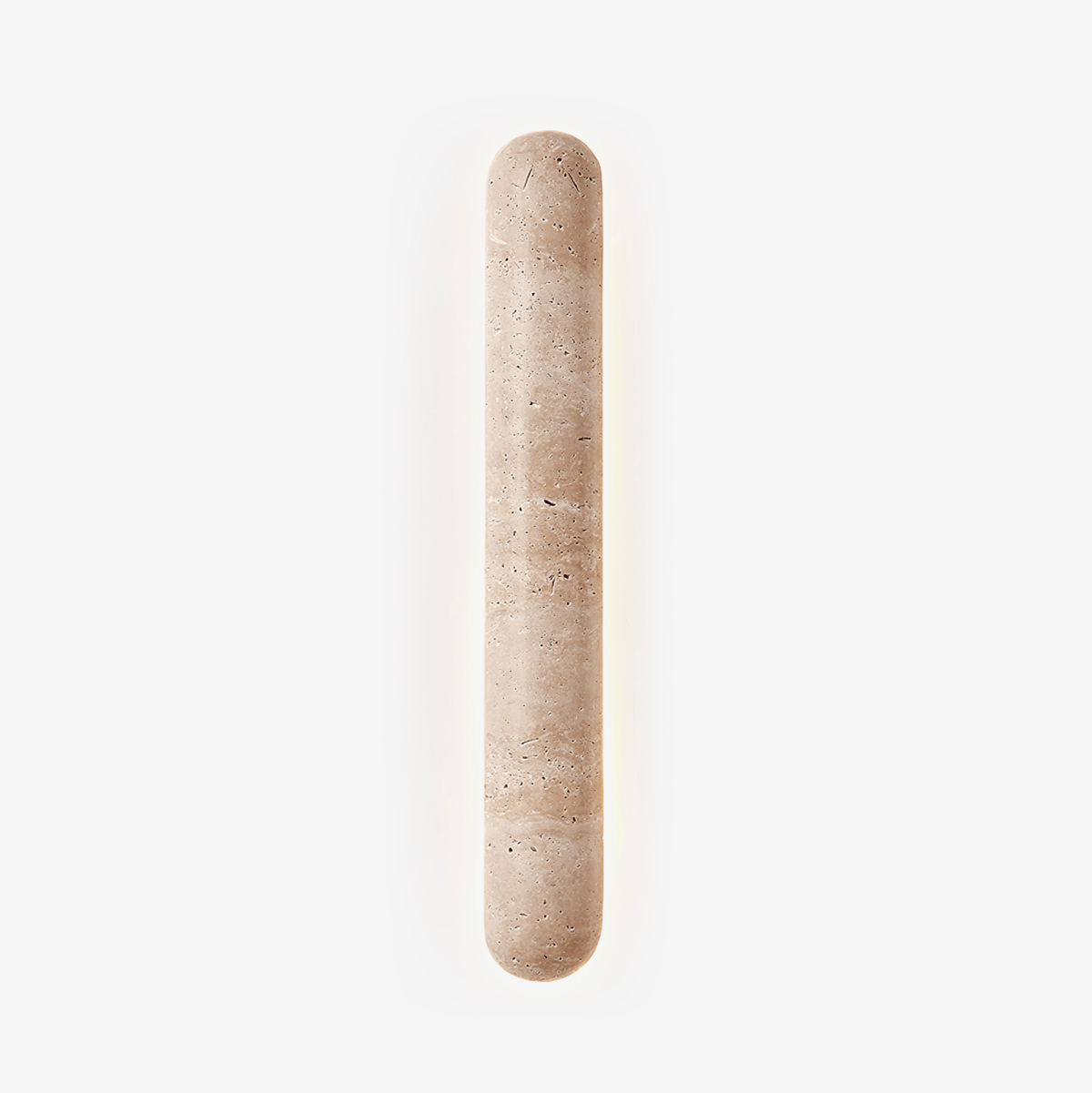 Liora Travertine Wall Sconce — Sculptural Stone LED Wall Light