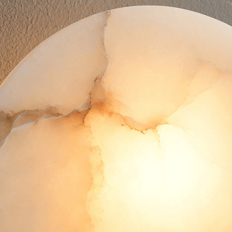 Lasterba Alabaster Wall Sconce in Brass – Modern Illumination for Refined Interiors