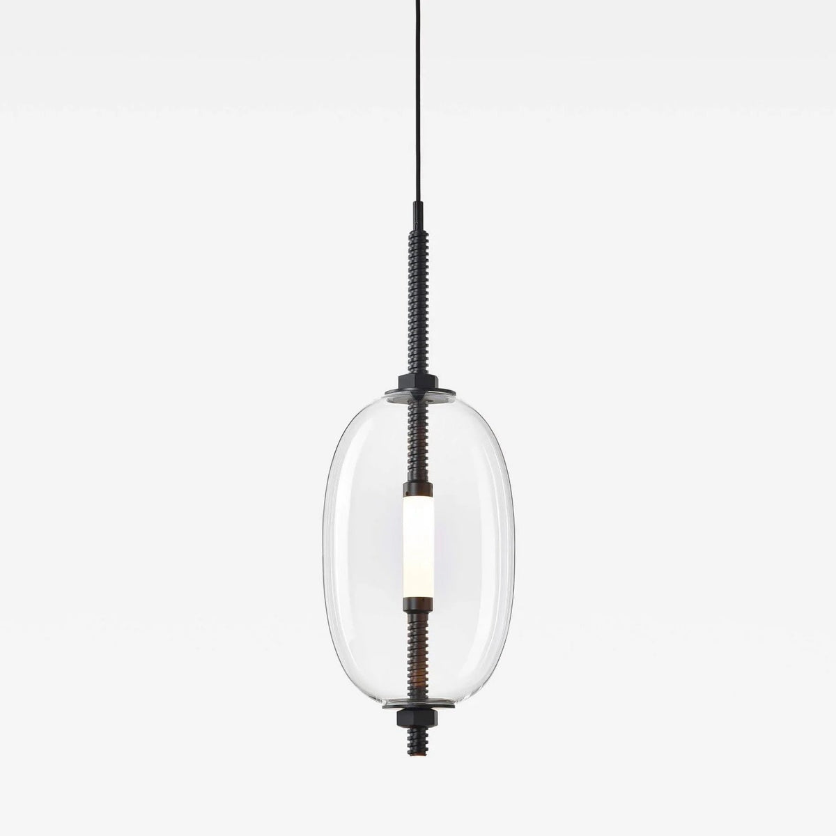 Under Pressure Art Glass Pendant Light with Integrated LED