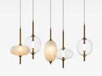 Under Pressure Art Glass Pendant Light with Integrated LED