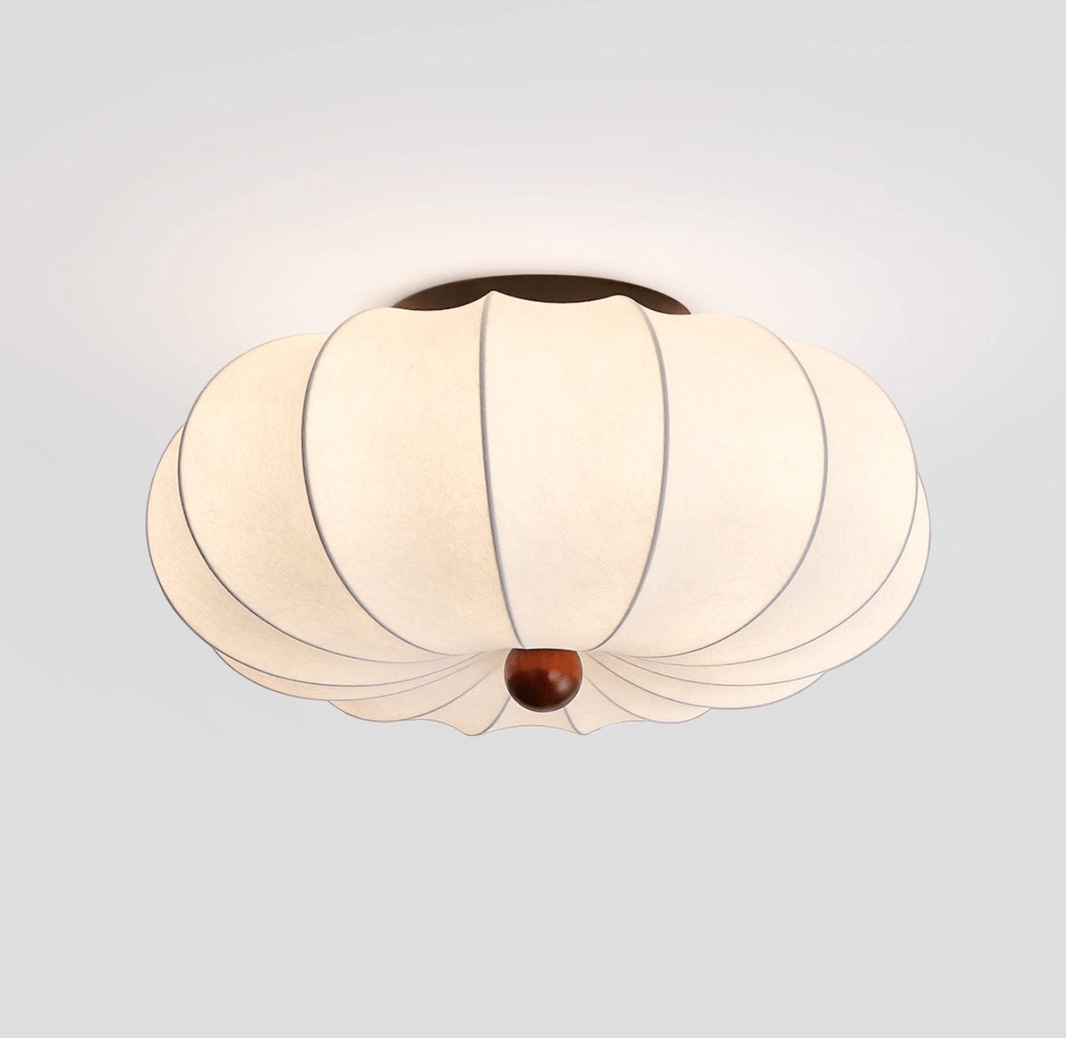 Pompeluna Silk Flush Mount Ceiling Light – Modern Minimalist LED Fixture