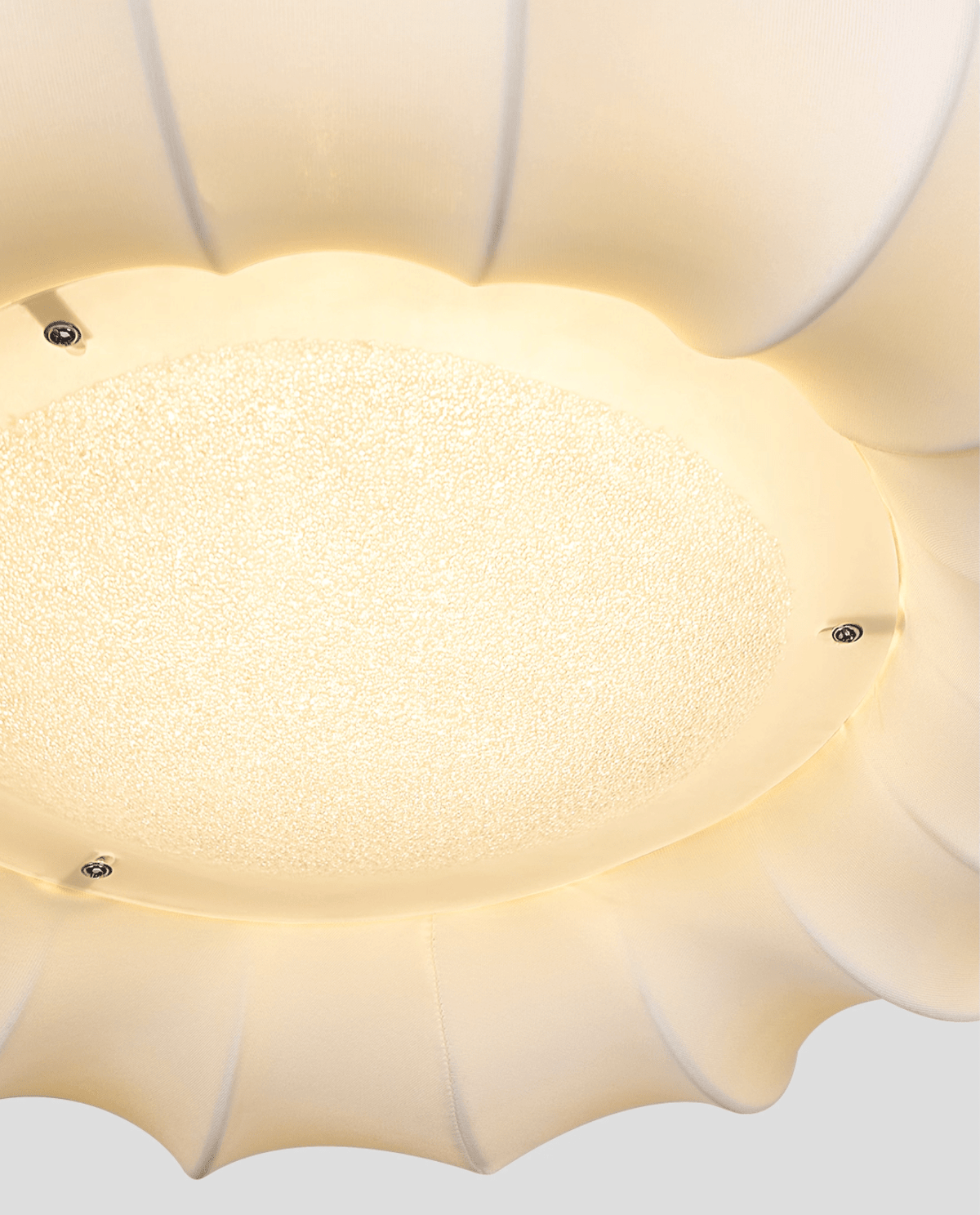 Cloudelle Flush Ceiling Light – Sculptural LED Ceiling Lamp with Walnut Accent