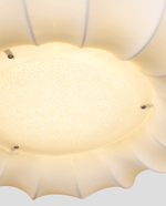 Cloudelle Flush Ceiling Light – Sculptural LED Ceiling Lamp with Walnut Accent