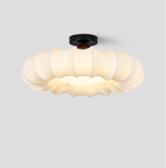 Cloudelle Flush Ceiling Light – Sculptural LED Ceiling Lamp with Walnut Accent