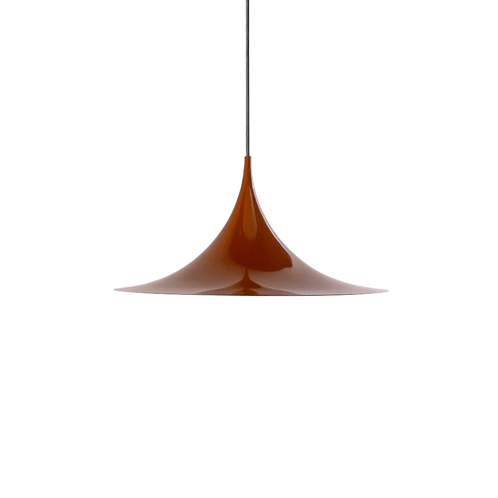 Semi Arch Pendant Light – Designer Aluminum Swag Lamp for Dining & Living Spaces