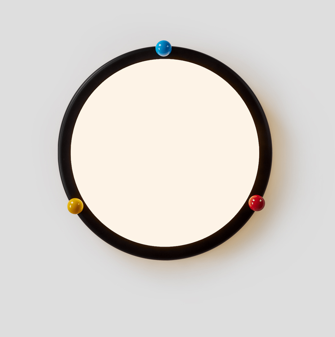 Trio Memphis Ceiling Light – Modern Flush Mount with Colorful Spheres