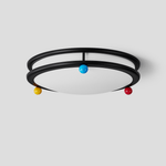 Trio Memphis Ceiling Light – Modern Flush Mount with Colorful Spheres