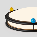 Trio Memphis Ceiling Light – Modern Flush Mount with Colorful Spheres