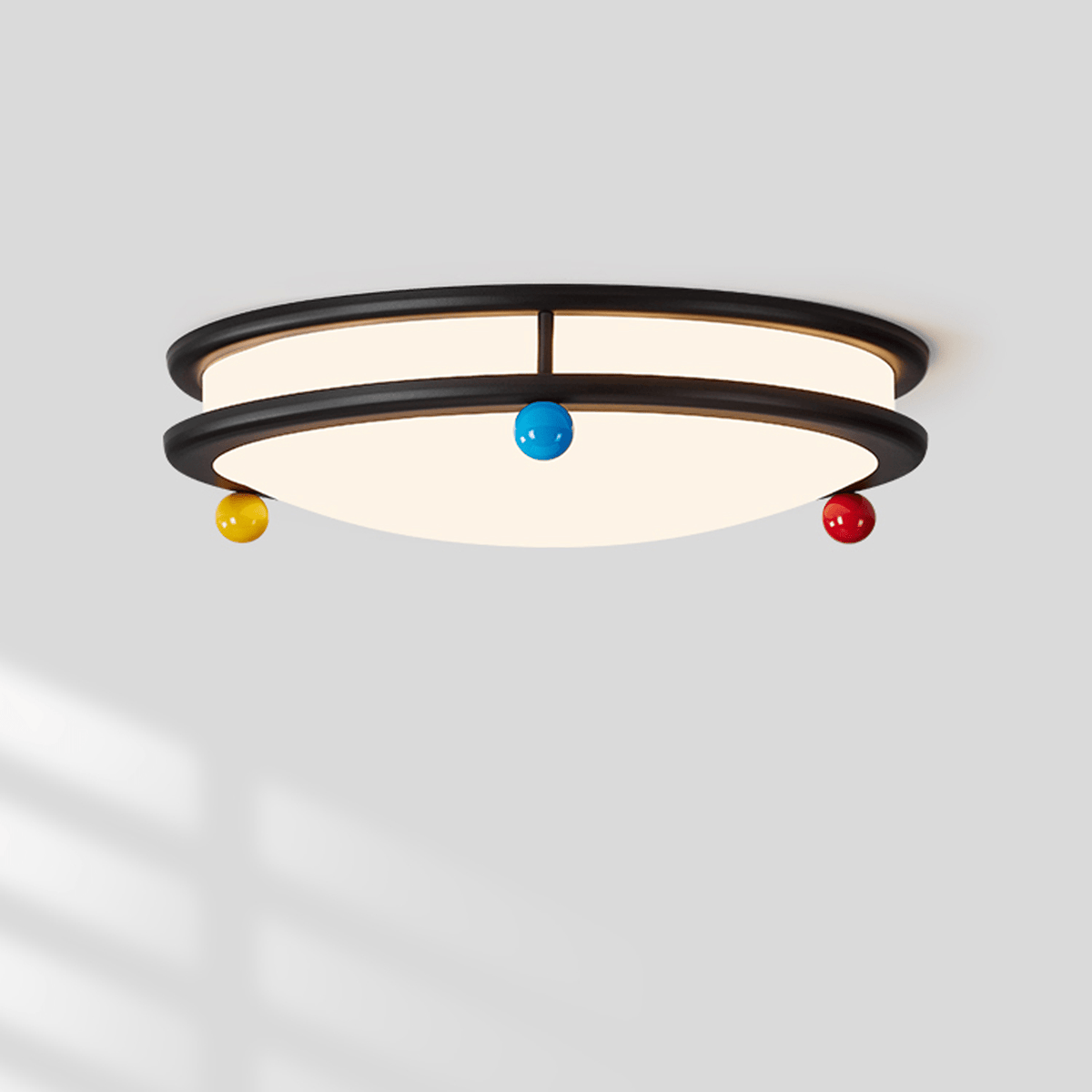 Trio Memphis Ceiling Light – Modern Flush Mount with Colorful Spheres