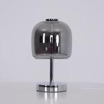Avolar Smoked Glass LED Table Lamp with Chrome Base
