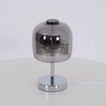 Avolar Smoked Glass LED Table Lamp with Chrome Base