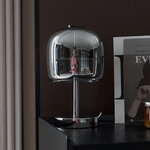 Avolar Smoked Glass LED Table Lamp with Chrome Base