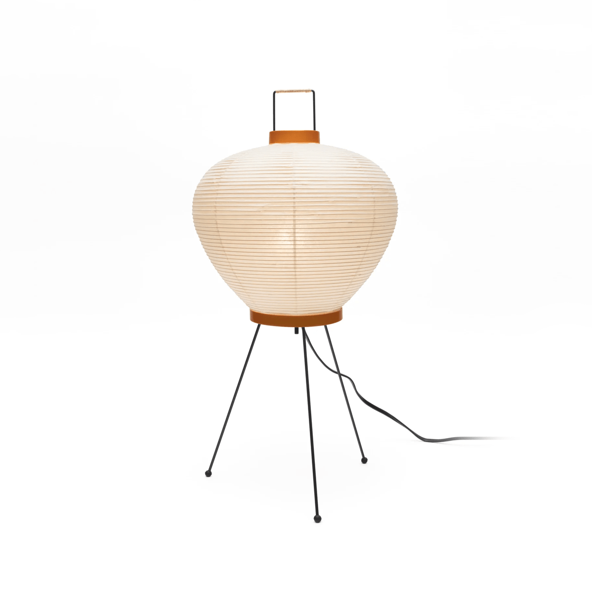 Washi Paper Table Lamp with Bamboo Ribs – Modern Ambient Lighting