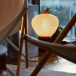 Washi Paper Table Lamp with Bamboo Ribs – Modern Ambient Lighting