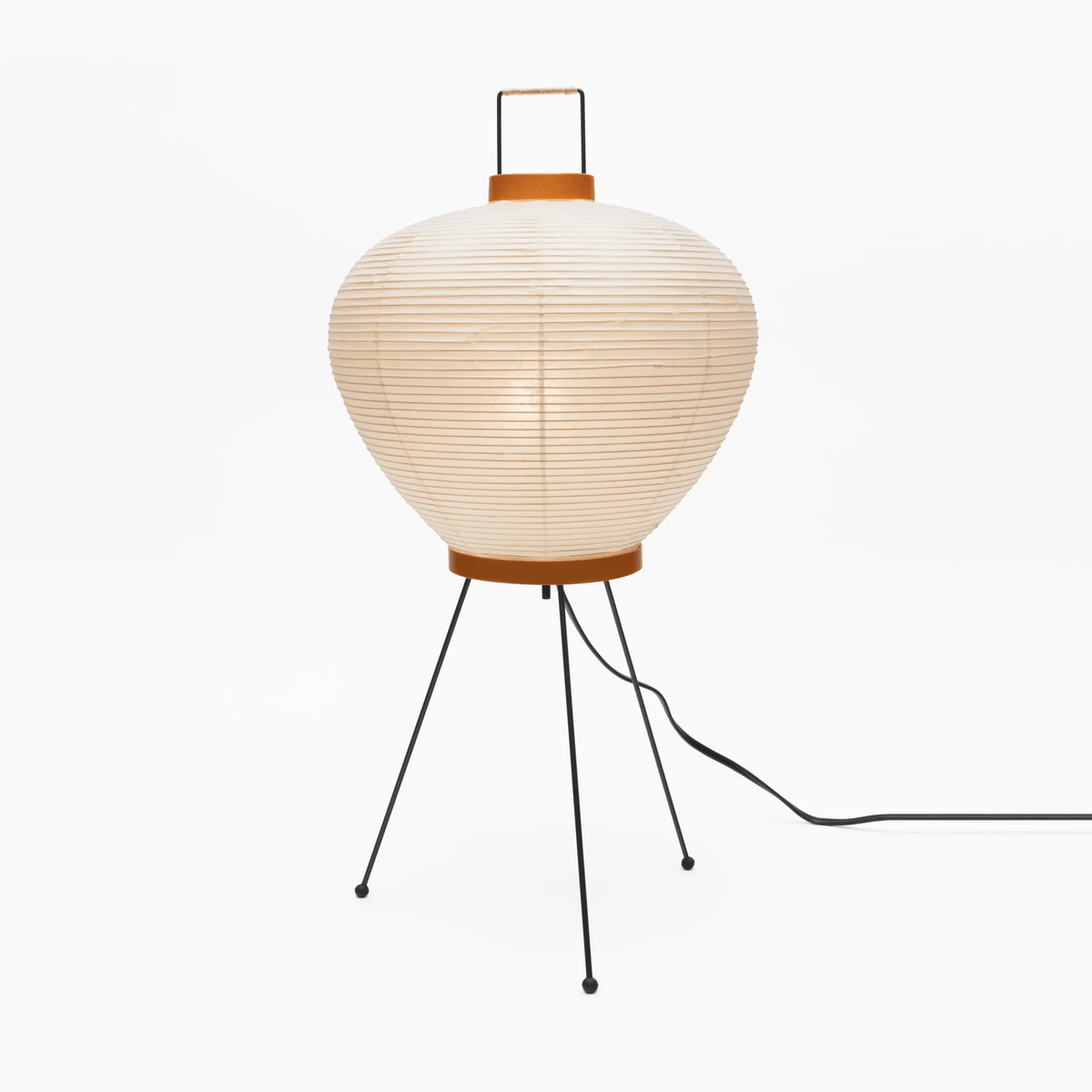 Washi Paper Table Lamp with Bamboo Ribs – Modern Ambient Lighting