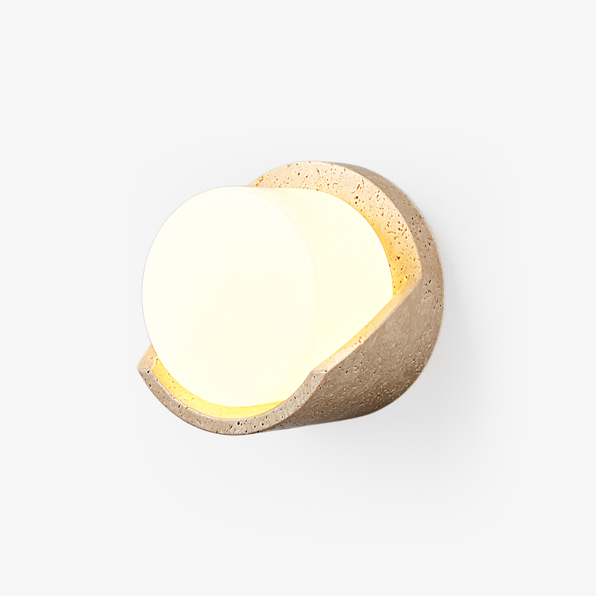 Linus Travertine Wall Sconce – Natural Stone Modern Wall Light