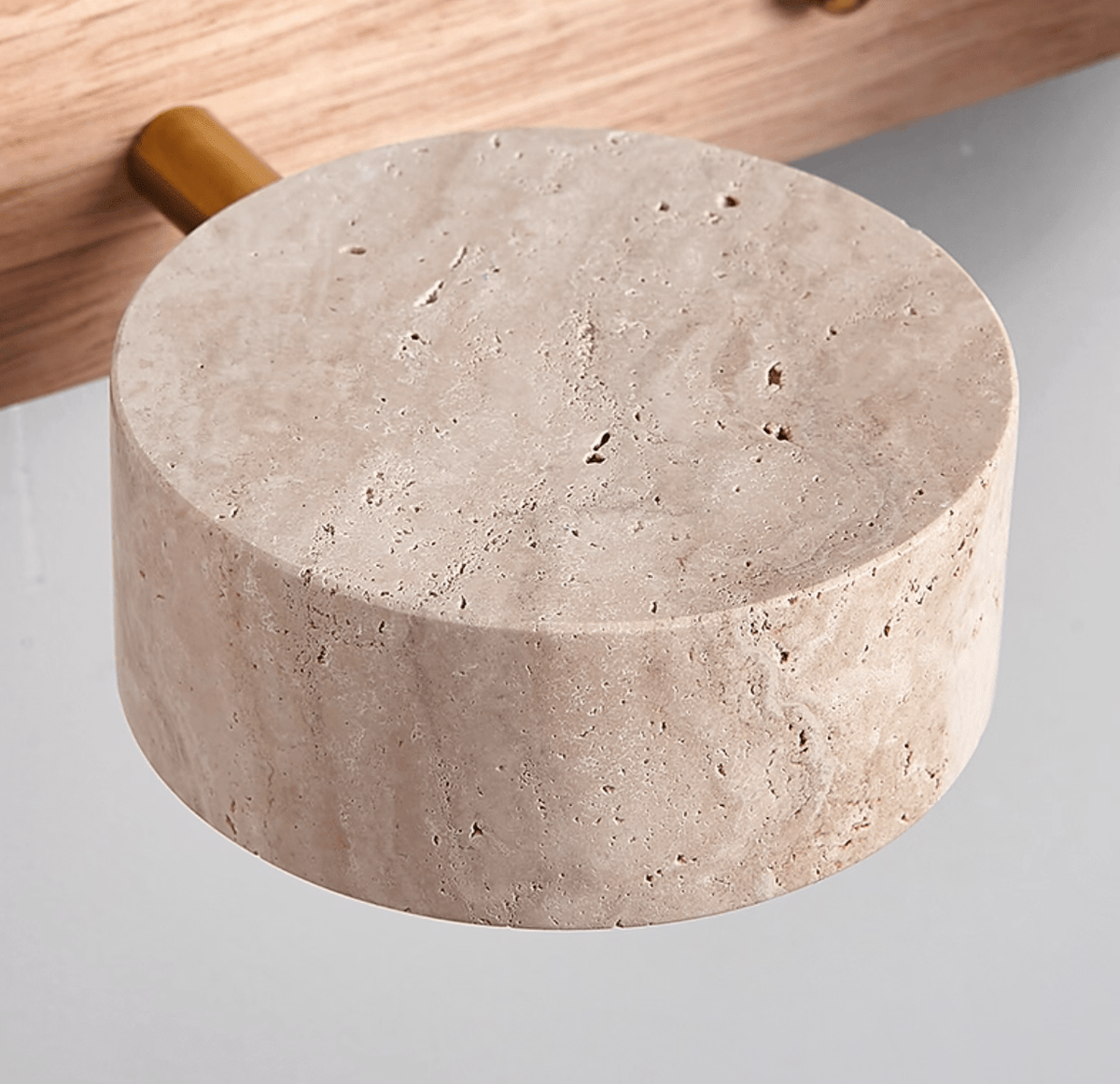 Travertine Duo Cordless LED Wall Sconce with Touch Dimming