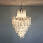 Dravina Glass Petals Pendant Chandelier – Handcrafted Murano-Style Lighting