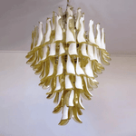 Dravina Glass Petals Pendant Chandelier – Handcrafted Murano-Style Lighting
