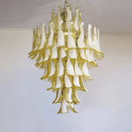 Dravina Glass Petals Pendant Chandelier – Handcrafted Murano-Style Lighting