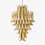 Dravina Glass Petals Pendant Chandelier – Handcrafted Murano-Style Lighting