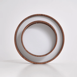 Vaako Modern Walnut Finish LED Flush Mount Ceiling Light