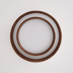 Vaako Modern Walnut Finish LED Flush Mount Ceiling Light